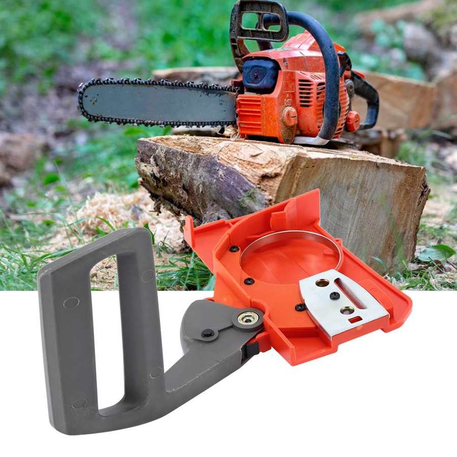 Abs kettingzaag accessoire koppeling rembord montage voor husqvarna 50 51 55 kettingzaag rem accessoire