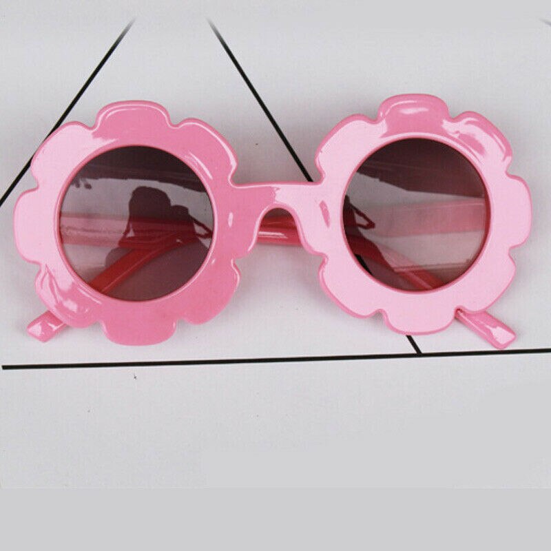 Bebé chico niños Unisex marco gafas de sol UV400 niño niños al aire libre gafas: Rosa