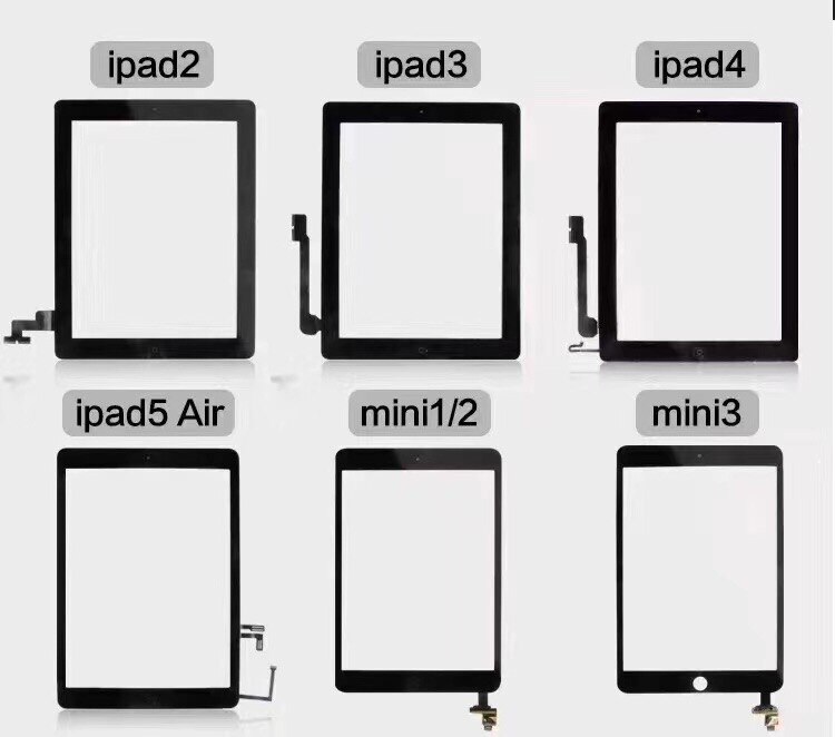 Für Apple iPad 1 2 3 4 iPad 1 ipad 2 ipad 3 ipad 4 A1395 A1397 A1396 A1416 A1430 a1403 A1458 A1459 Tablet LCD Display Bildschirm: IPAD 4 White touch