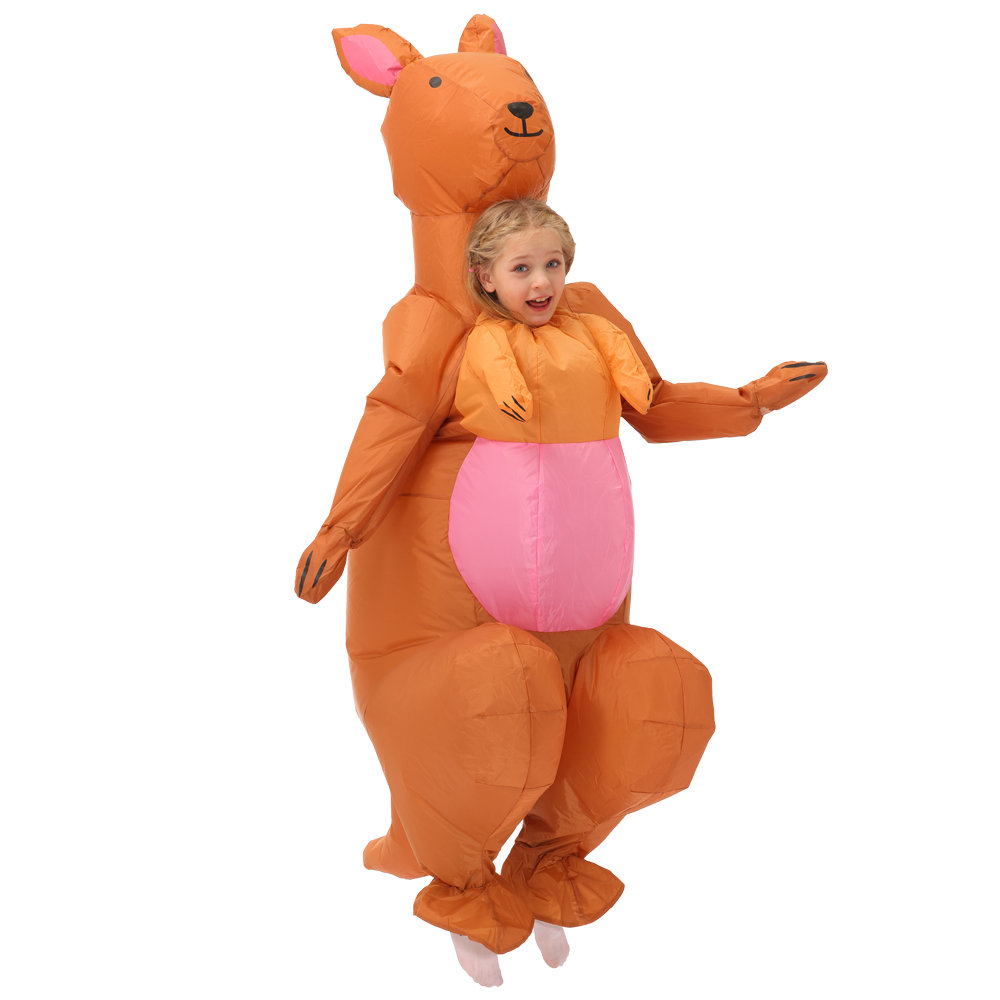Cute Animal Shape Kangaroo Inflatable Costume Halloween Christmas Children's Day Birthday Party Funny Play Costume