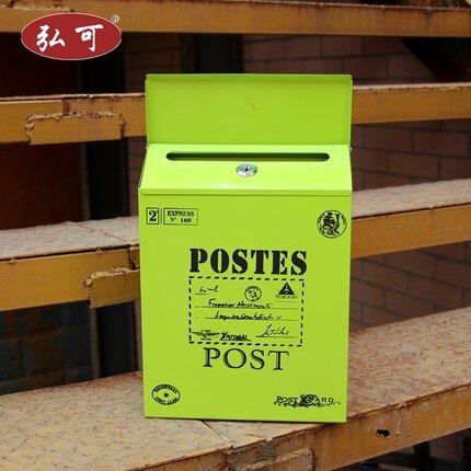 Britischen regen vorschlag Kasten zinn stamm verrotten lackiert Briefkasten Kreative Briefkasten Post Kasten draussen zeitung Boxen echte pastoralen
