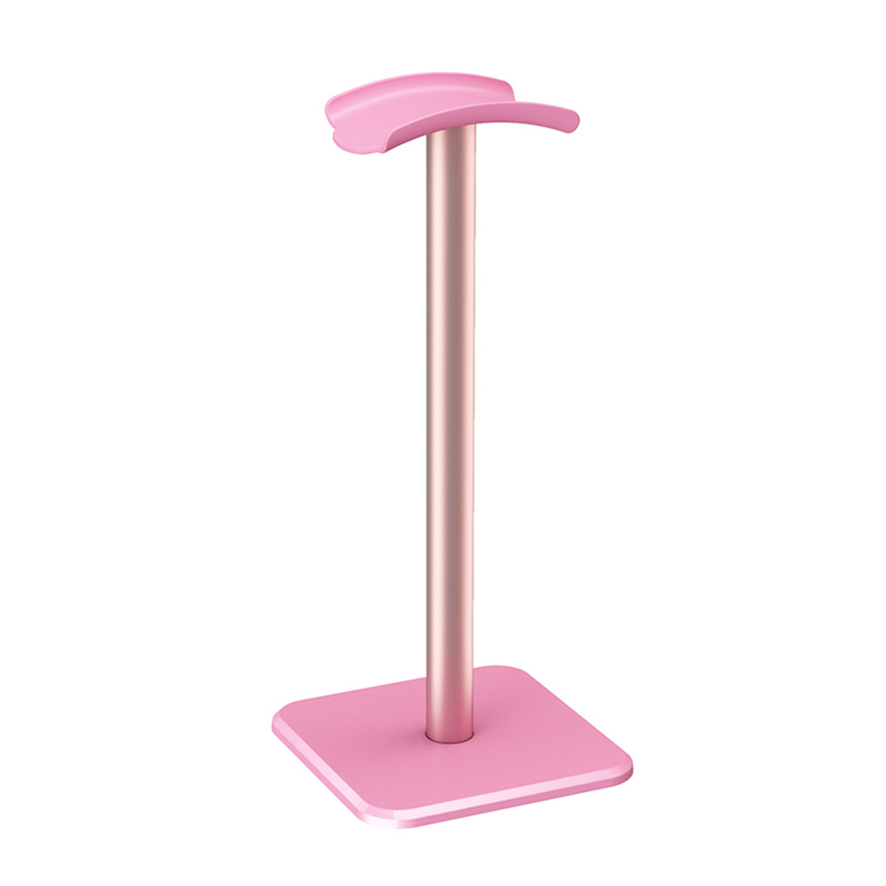 Headset-Ständer Kopfhörer halter aus Aluminium legierung, platzsparender Desktop-Organizer-Display-Kleiderbügel mit vertikaler Halterung: Deep Pink