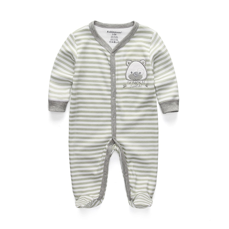 Baby drenge piger tæppe sovende nyfødte babyer nattøj spædbørn langærmet 0 3 6 9 12 måneder pyjamas