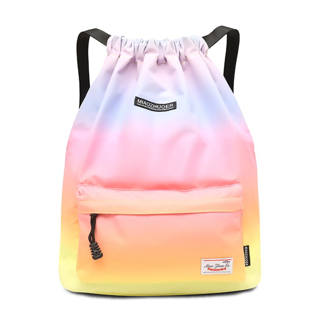 Tasche Sommer Wasserdichte Sporttasche Sporttasche Reise Kordelzug Tasche Outdoor Tasche Rucksack für Training Schwimmen Fitness Taschen Softback