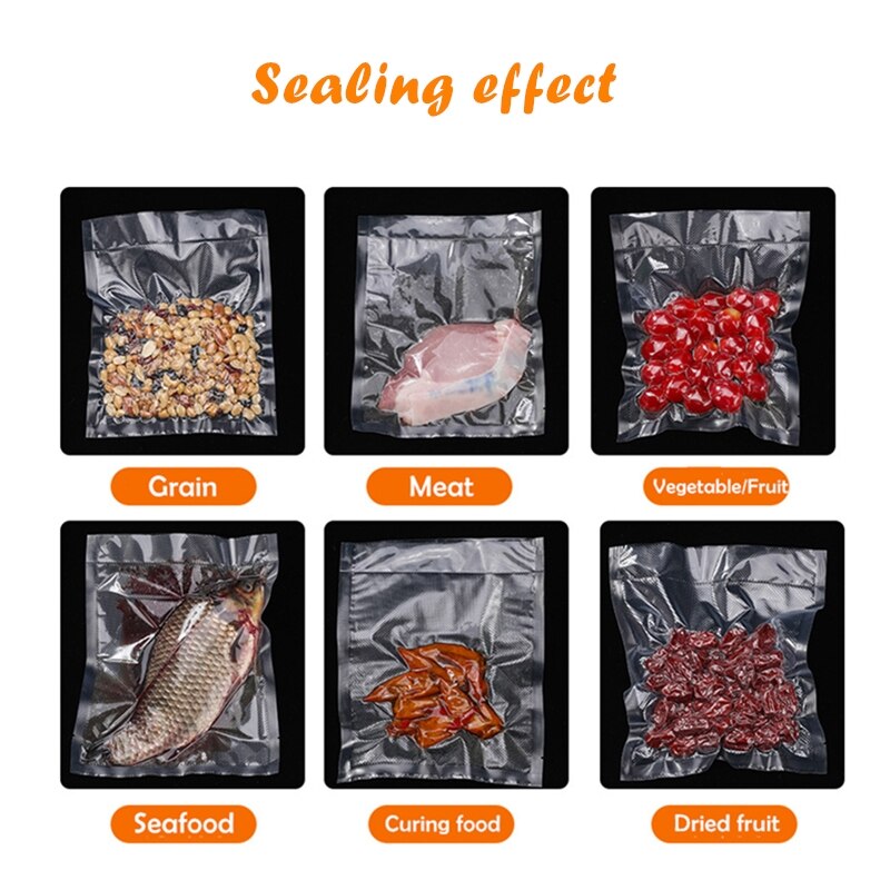 Vacuum Sealer Packaging Machine 220V/110V Electric Household Food Vacuum Sealer Film Sealer Vacuum Packer Including 10Pcs Bags