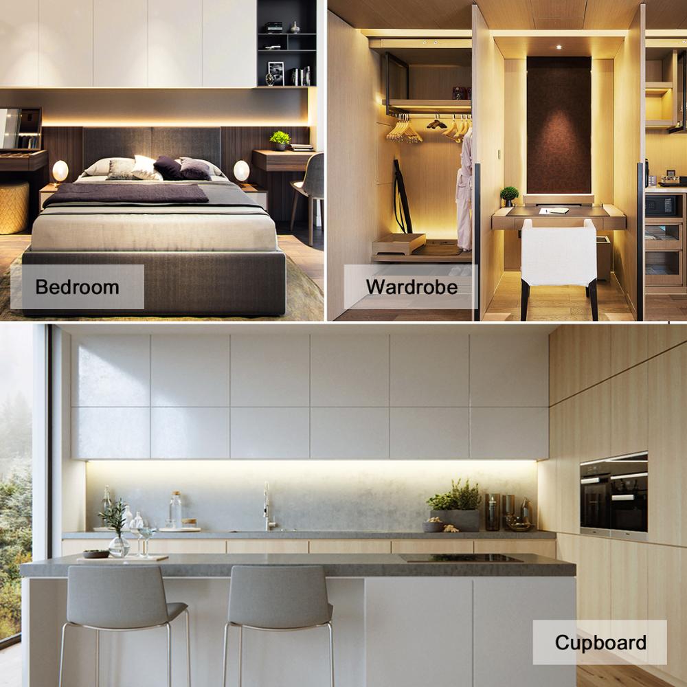 TV LED Hand Sweep Motion Sensor LED Strips 2835 SMD 5V USB LED Light Strip Backlight Kitchen Closet Ruban Tape 1m 2m 3m 4m 5m