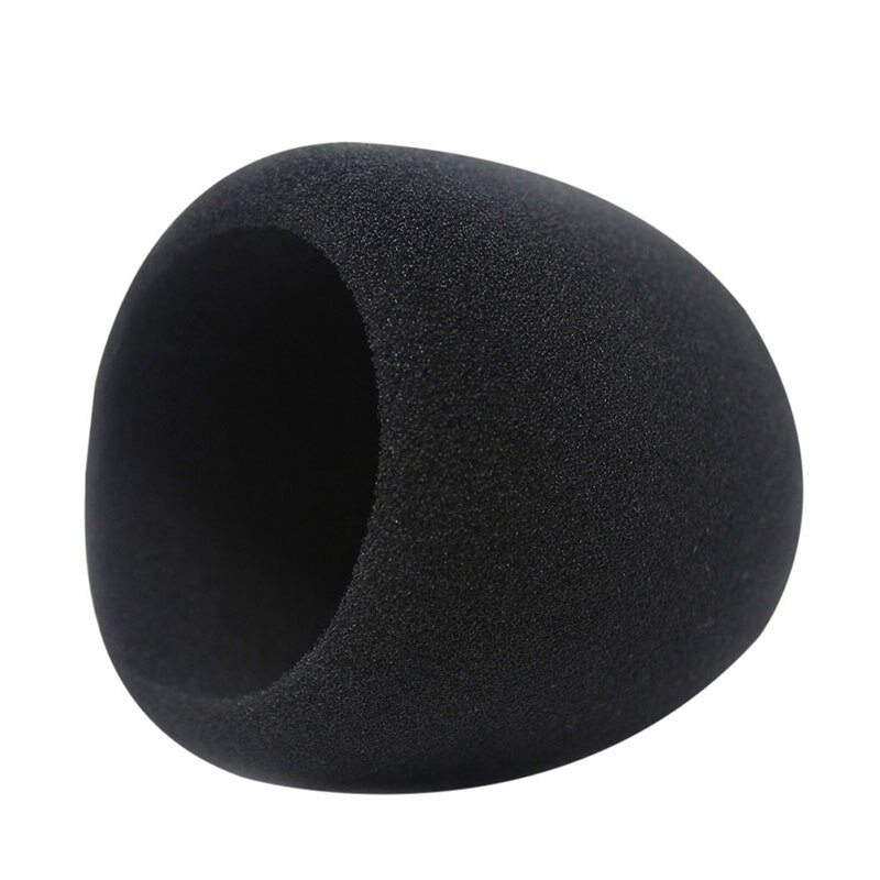 1pc Schwarz Mikrofon Schaum Schwamm Windschutz Mic Abdeckung Für Kondensator Mikrofone Windschutz Pop Filter Verhindern spritzen