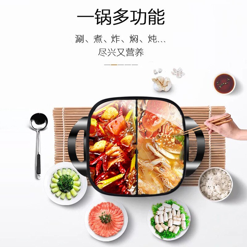 Electric cooker 5L Capacity Household Multi-purpose Electric pot support Fried Steak Fish Hotpot Multi Cooker