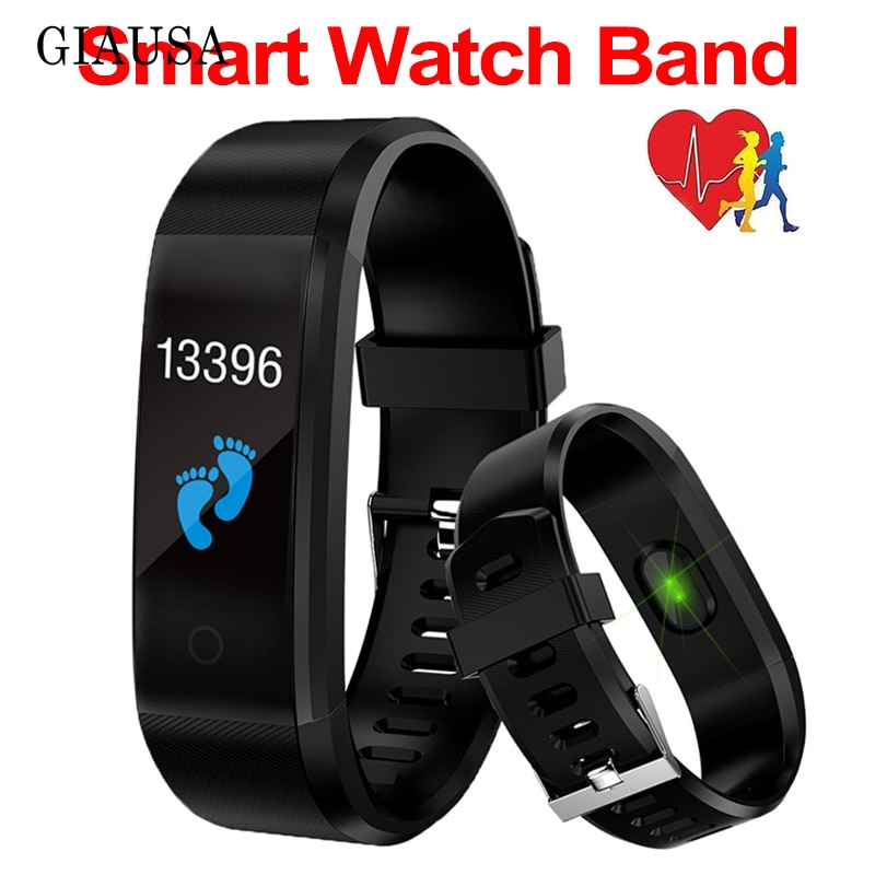TOP Bracelet intelligent Sport Bracelet santé fréquence cardiaque pression artérielle bande intelligente activité Fitness Tracker Smartband PK M2 M3 ID115