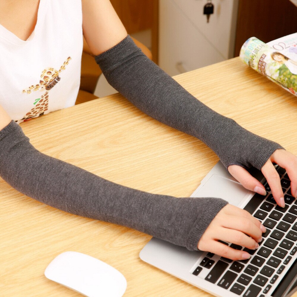Winter Handschuhe Arm Heizung Hand Warmen Beheizten Finger Wärmer Hülse Artikel Frauen Grau Für Damen lässig #30: Ursprünglich Titel