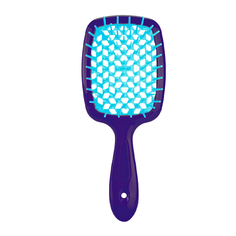 Peine con cojín de aire, peine para el cabello enredado, cepillo para desenredar el cabello, peines de masaje, cepillos para el cabello rizado húmedo, herramienta de estilismo para peluquero, 1 ud.: Gris
