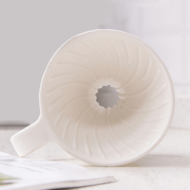 Ceramic Coffee Filters Coffee Drip Filter Cup Diamond shape Permanent Pour Over Coffee Maker with Separate Stand