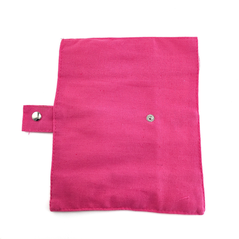 1Pc Opbergtas Bestek Set Canvas Doek Zakken Reizen Camping Buggy Tas Bestek Brush Pouch Herbruikbare Pen Zak Neutrale snap Stijl: 935-C-1