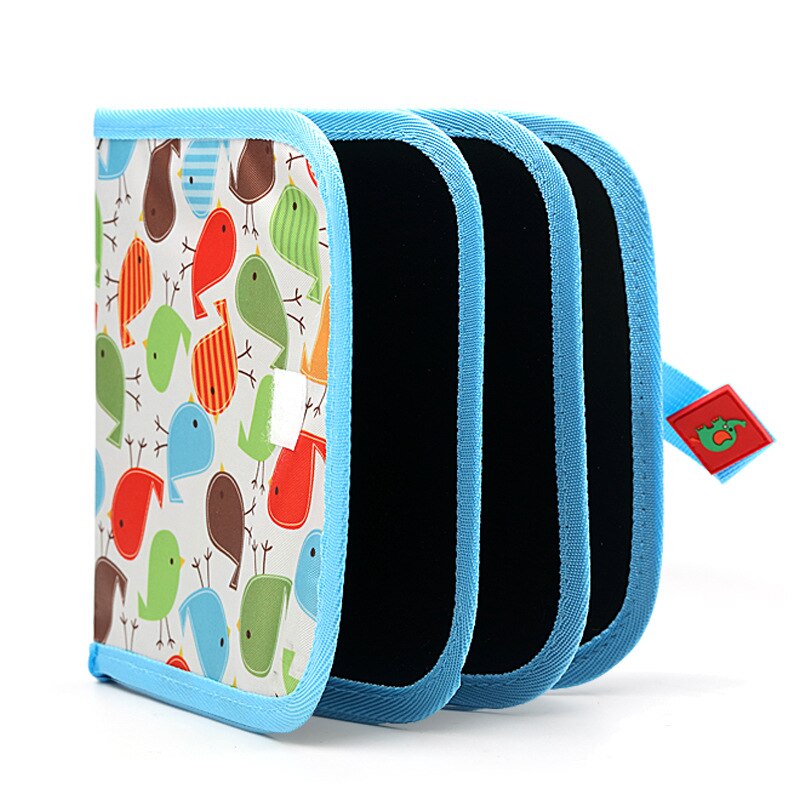 Kid Portable Painting Book Double-sided Erasable Drawing Book Animal Graffiti Writing Board Early Education Stationery Supplies