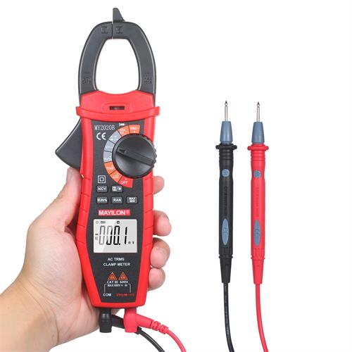 MAYILON Digital AC Current Clamp Meter 6000 Count Automatic Range LCD Display Multimeter with Backlight Clamp NCV Voltage Tester:  MY2020B