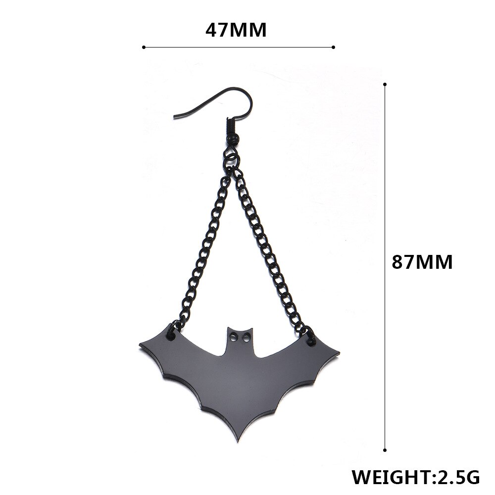 Pendientes de ala de murciélago, pendientes de murciélago, pendientes de Halloween, pendientes de vampiro, murciélagos, amantes de las brujas, pendientes góticos victorianos