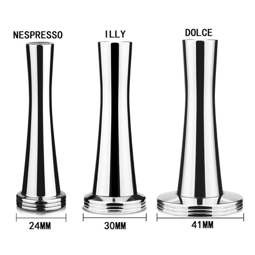 Stainless steel coffee capsules espresso capsules reusable Nespresso stainless steel coffee filter powder press