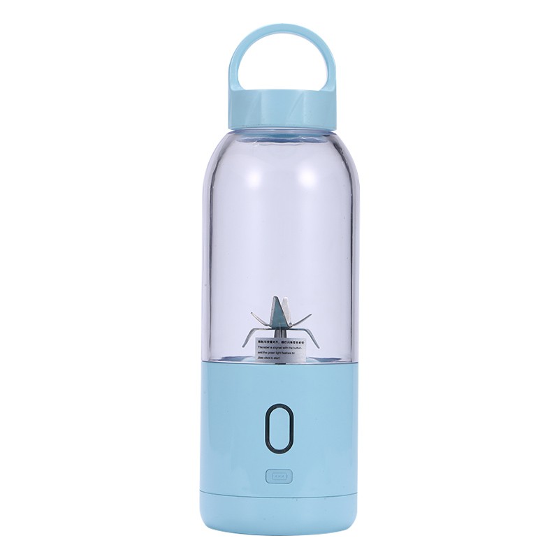 Licuadora Personal, licuadora Mini licuadora con USB recargable y batidora, 500ml, zumo de fruta, Mezcladora-con seis cuchillas: A3