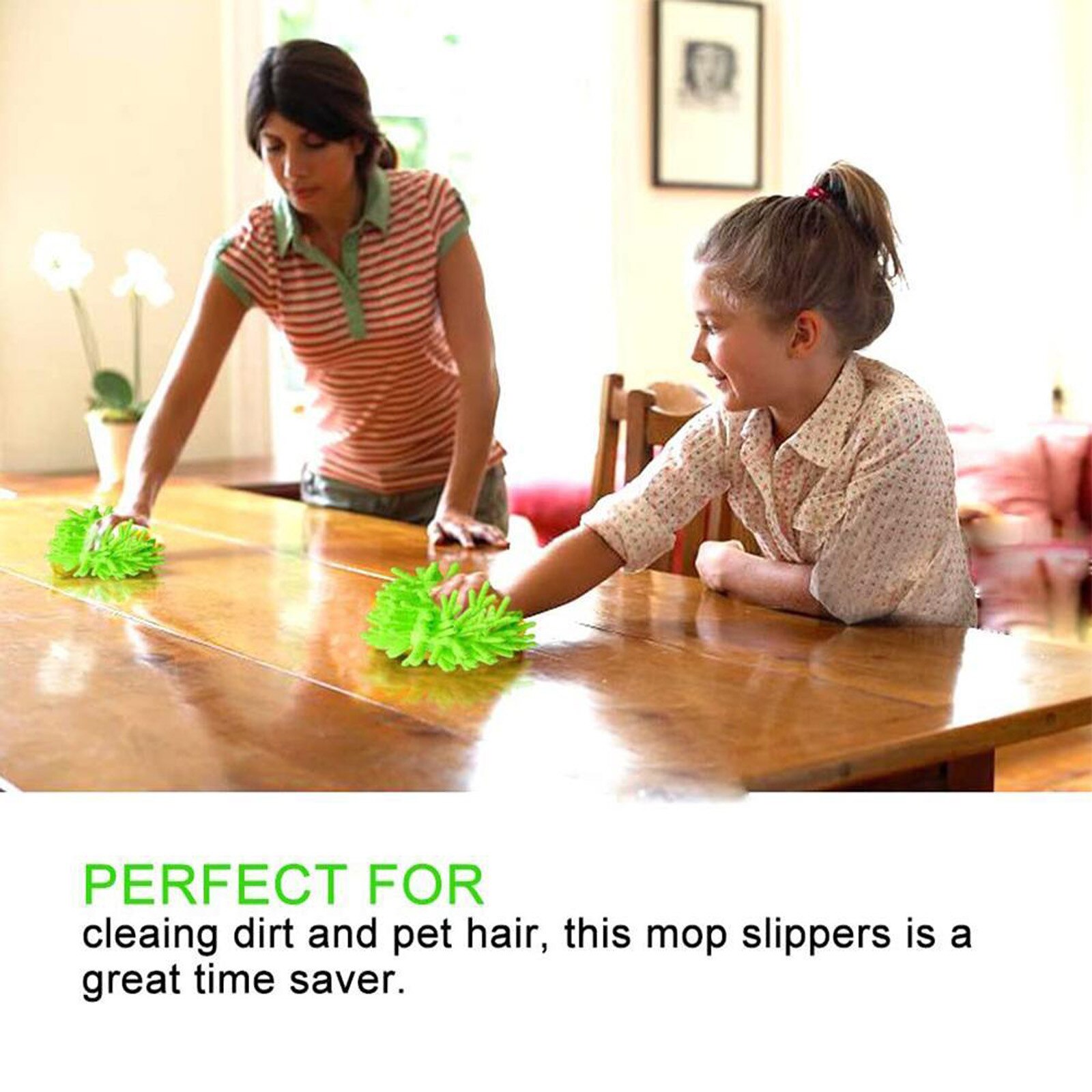 Microfiber Mop Floor Cleaning Lazy Fuzzy Slippers House Home Flooring Tools Shoes Bathroom Kitchen Clean #50g