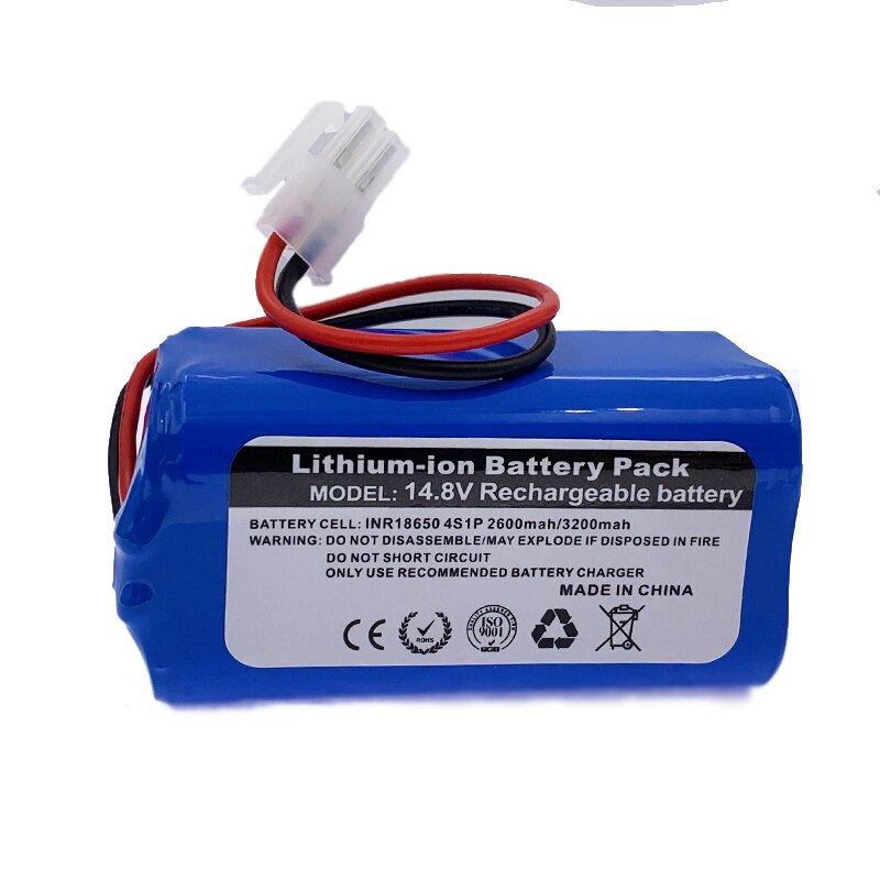Robot Vacuum Battery - 2600mAh / 3200mAh - Li-ion - Replacement for ILIFE A4 A4s V7s A6 V7s Plus: 2600mAh