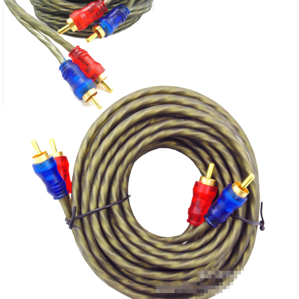 Cable amplifier subwoofer amplifier Subwoofer Tube machine Audio Video Cable Male to Male for CD connect