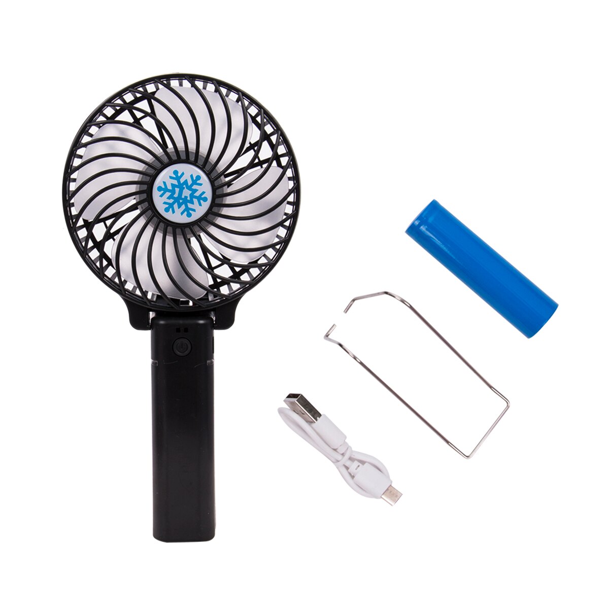 Summer Portable Mini USB Powered Fan Rechargeable Personal Fan for Desktop Office Table USB Cooling Fans: black