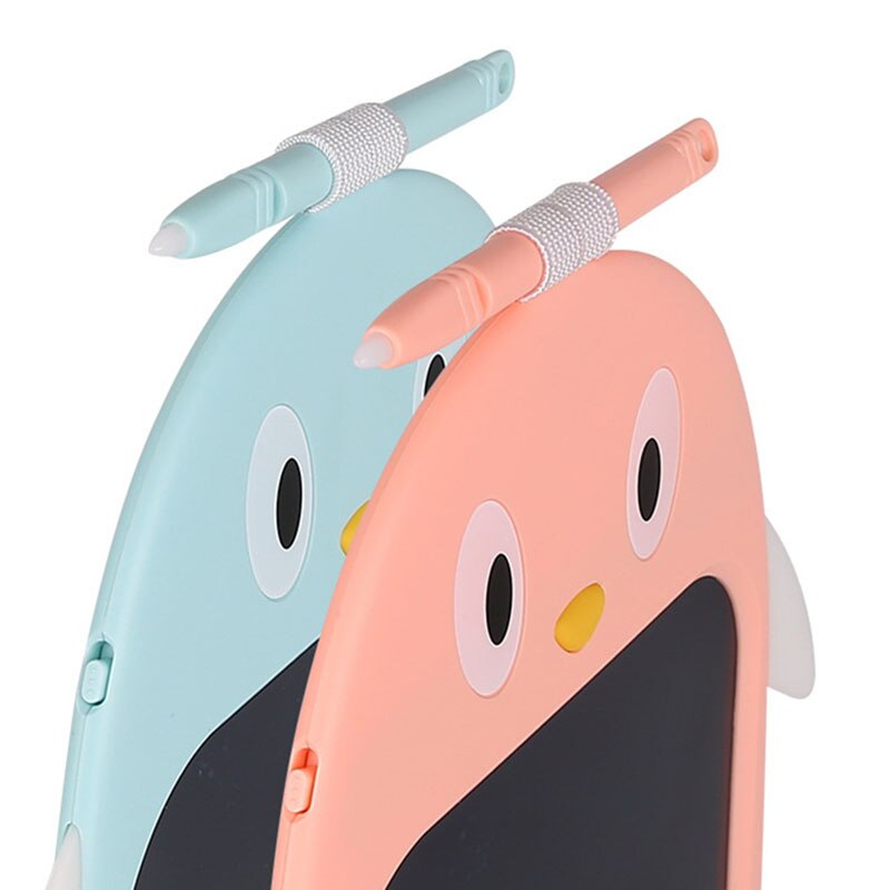 PPYY-Mini LCD Writing Color Board Children&#39;s Penguin Color LCD Digital Drawing Writing Tablet One-Button Lock Screen