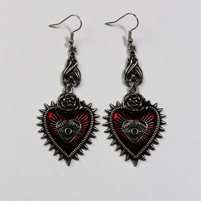 Gothic Oorbellen Met Ster In Kruisvorm main image 1