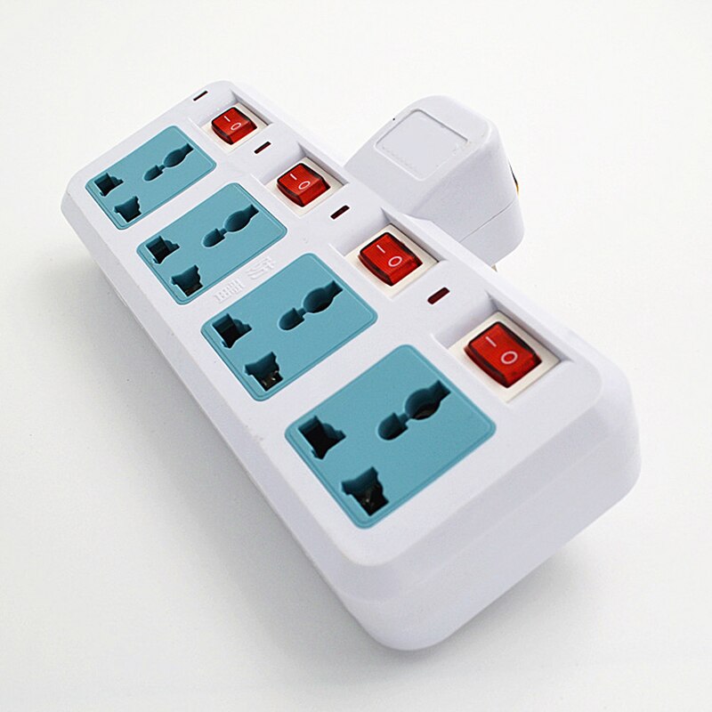 Home Travel Electrical Outlet Extension Four Socket Power Strip Standard Plug With 4 Sockets Electrical Plugs Adapter WithSwitch