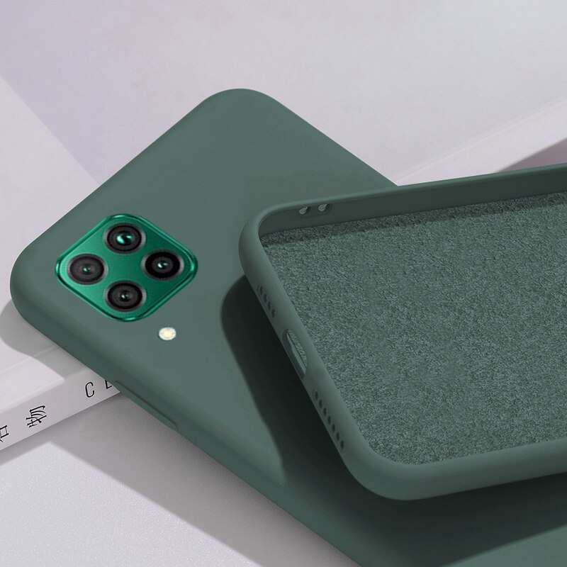 Coque en Silicone pour Infinix 11S, étui de Protection antichoc en TPU souple pour lentille 11S NFC: Infinix Hot 11S / Darkgreen