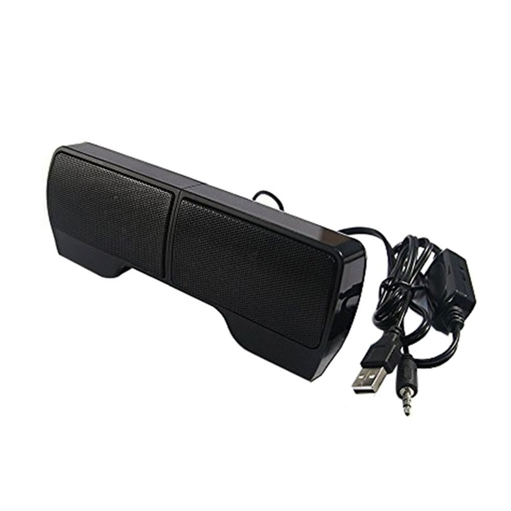 1 paar mini-usb-stereo-lautsprecher mit clip-on-funktion und kabelmanagement-soundbar für laptop,  mp3 , musikplayer und pc (mit clip)