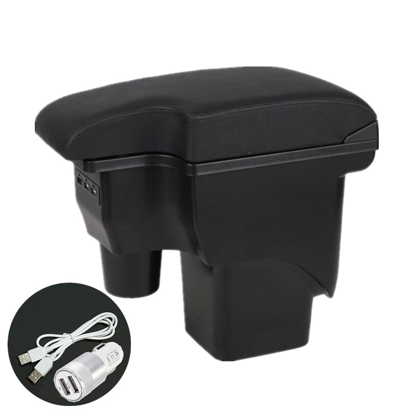 Voor Ford Focus 2 Armsteun Doos Voor Ford Focus 2 Mk2 Auto Armsteun Doos Auto Accessoires Nterior Retrofit Onderdelen Center opbergdoos Usb: Artificial Leather B
