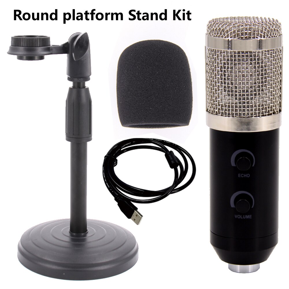 Darmowa wysyłka, MADON BM-800 USB profesjonalny kondensator dźwięku nagrywania studyjnego mikrofon na PC i legtop: srebro Platform