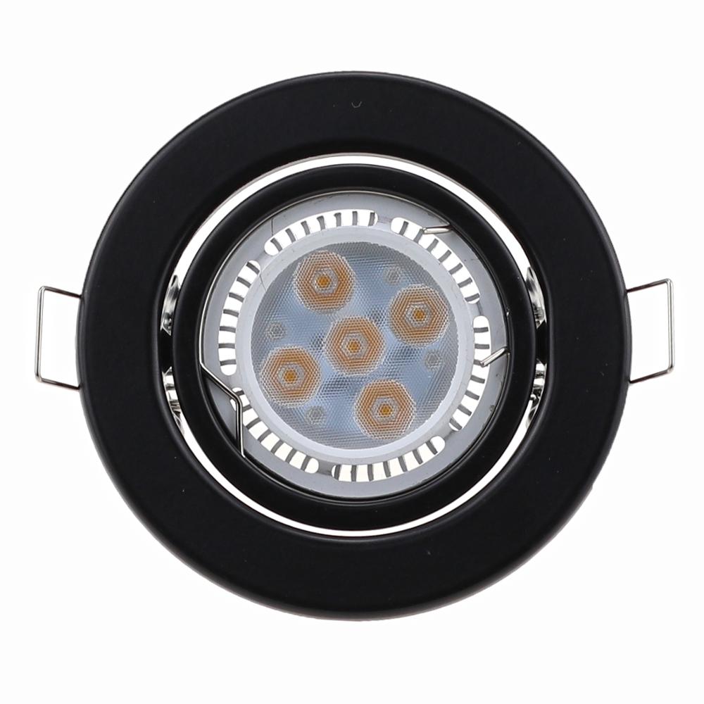 Ronde Verstelbare Verzonken Led Plafond Licht Frame Fitting Led Down Lichtpunt Voor MR16 GU10 Led Cup Bollen Houder dia50mm