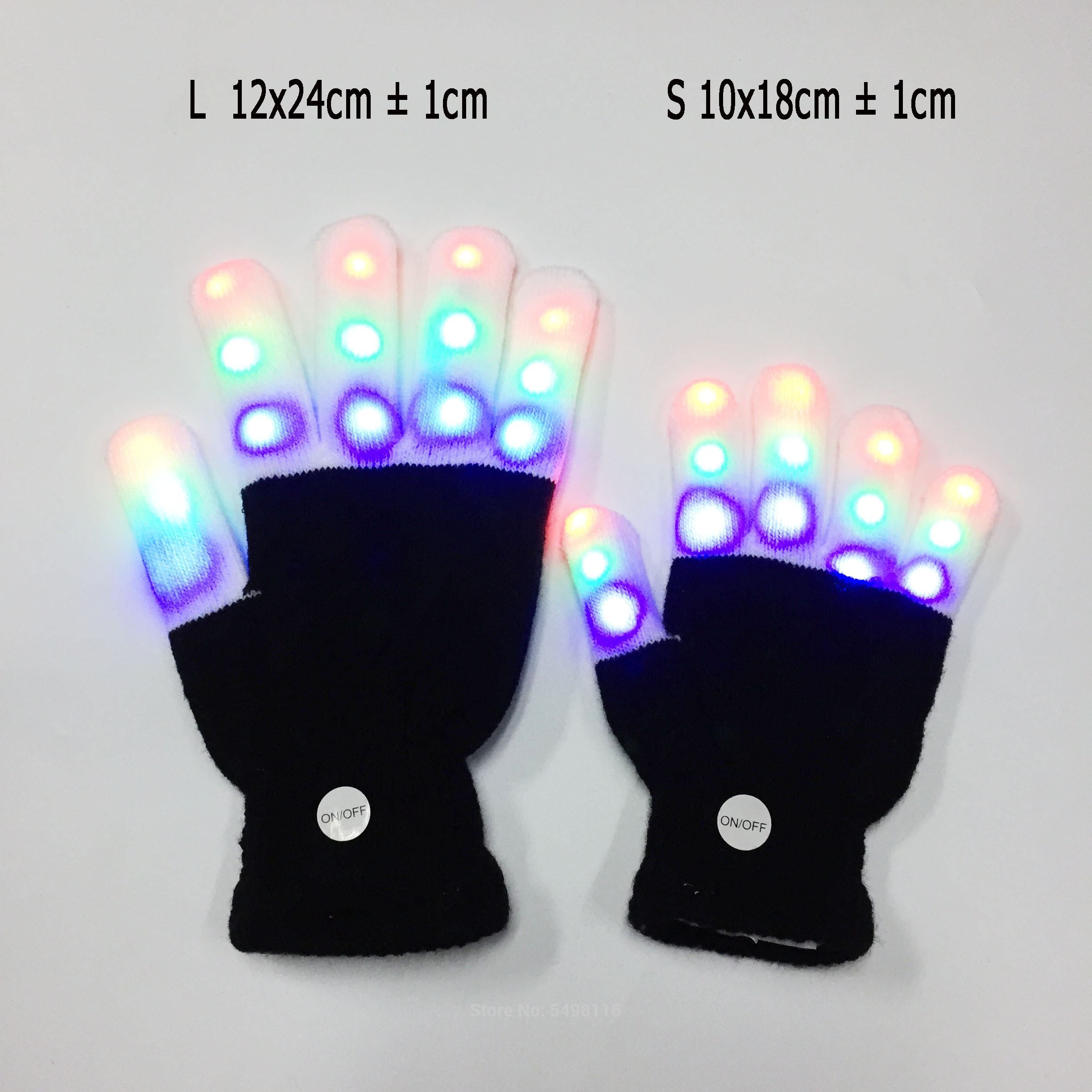 Party Favor LED Blinkt Handschuhe Weihnachten Bunte Licht Up Handschuhe LED