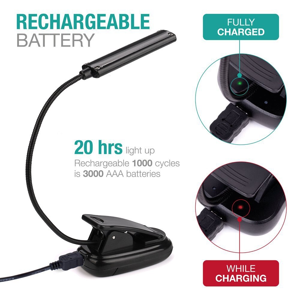 CARPRIE Bureaulamp Flexibele USB Clip-On COB LED Reading Studie Bureau Tafellamp Oplaadbare Licht Voor Kinderen student #45