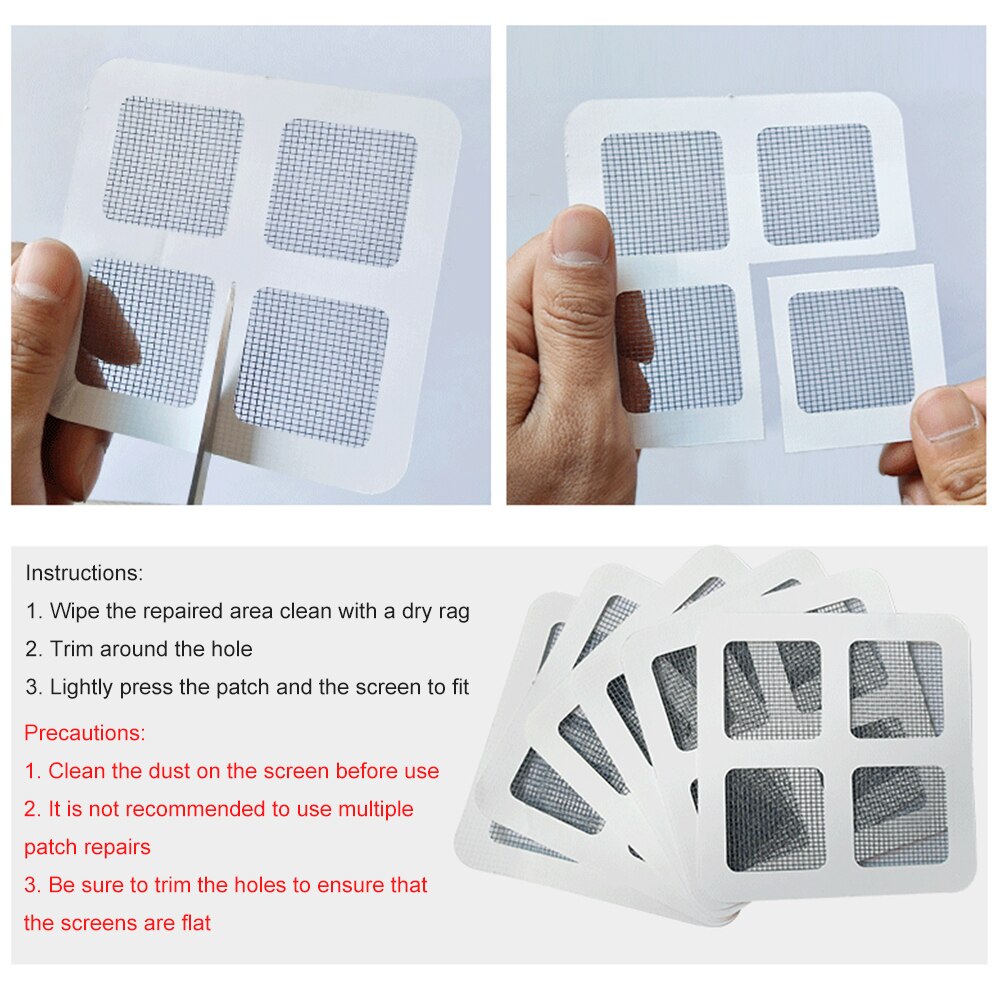 6/3Pcs Per Set Anti-Sticker Gauze Door Mosquito Net Easy Repair Subsidy Stick Easy Repair Gauze Window Bonding Patches