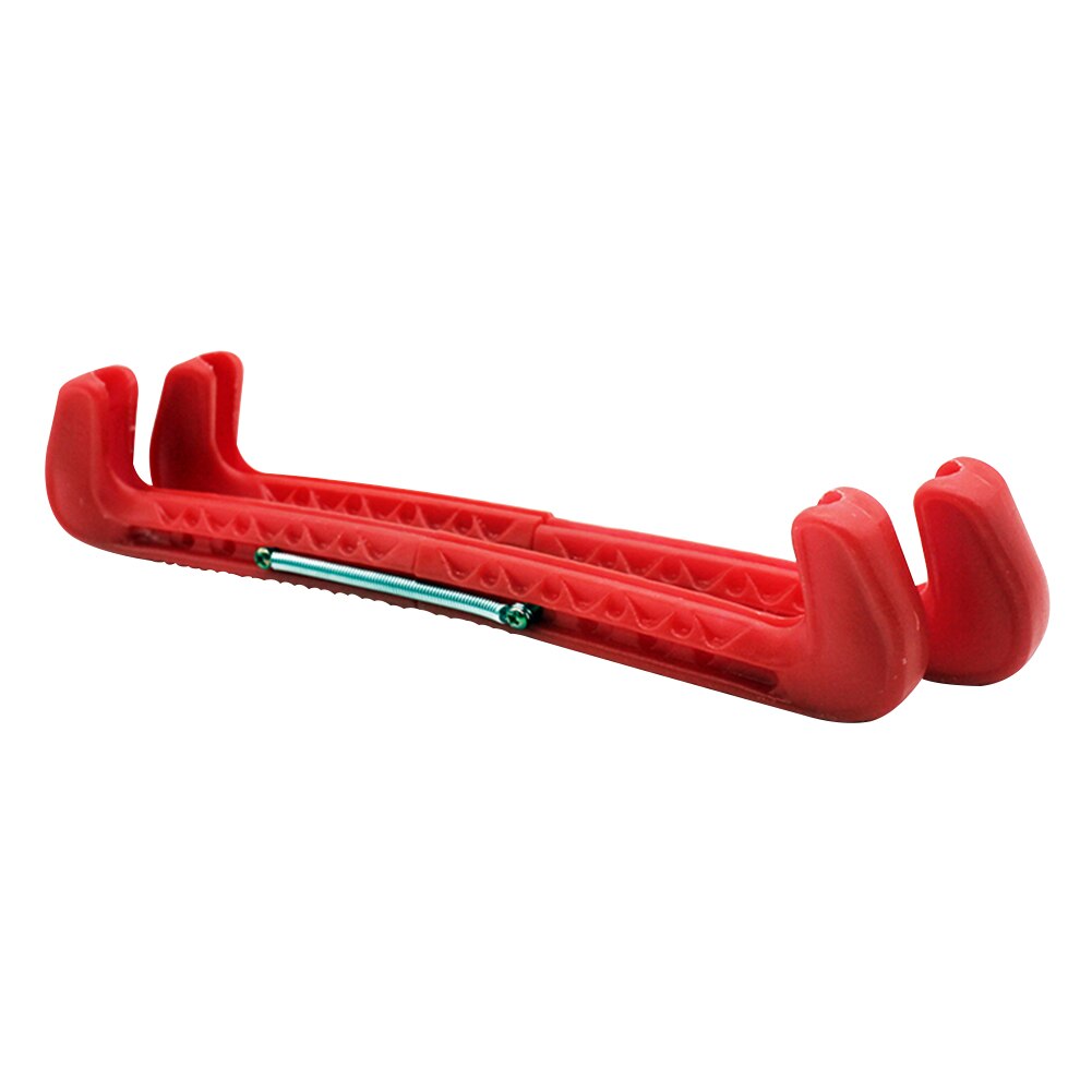 Herramienta de protección de hoja de cubierta para patines, accesorio de protección de primavera ajustable, para patinaje al aire libre, portátil, Hockey sobre hielo, 1 par
