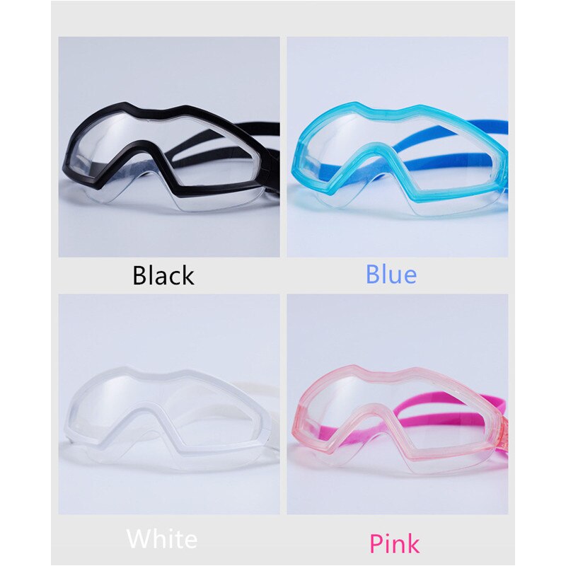 Zwemmen Bril voor Mannen vrouwen Bril Anti-Fog UV Groot Frame Volwassenen Sport Waterdichte Siliconen zwembril Eyewear