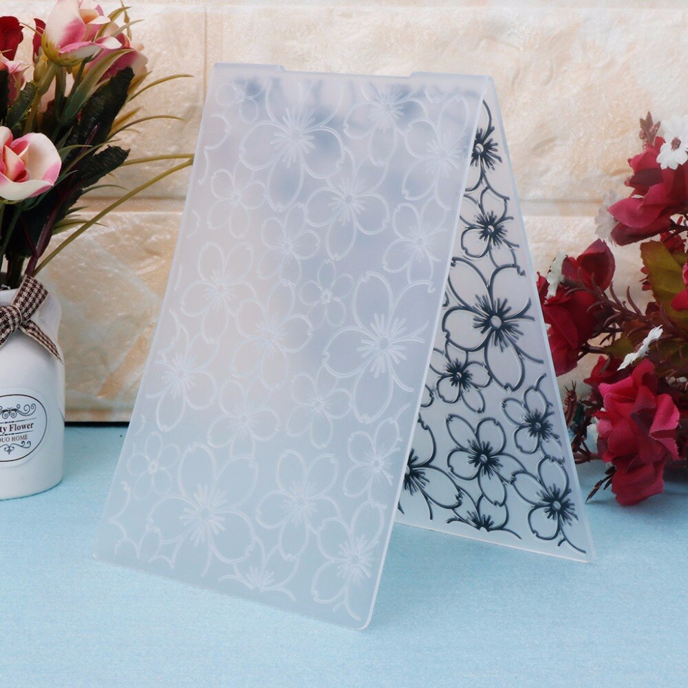 Plastic Embossing Folder Template for DIY Scrapbook Photo Album Card Paper Craft Flower 5
