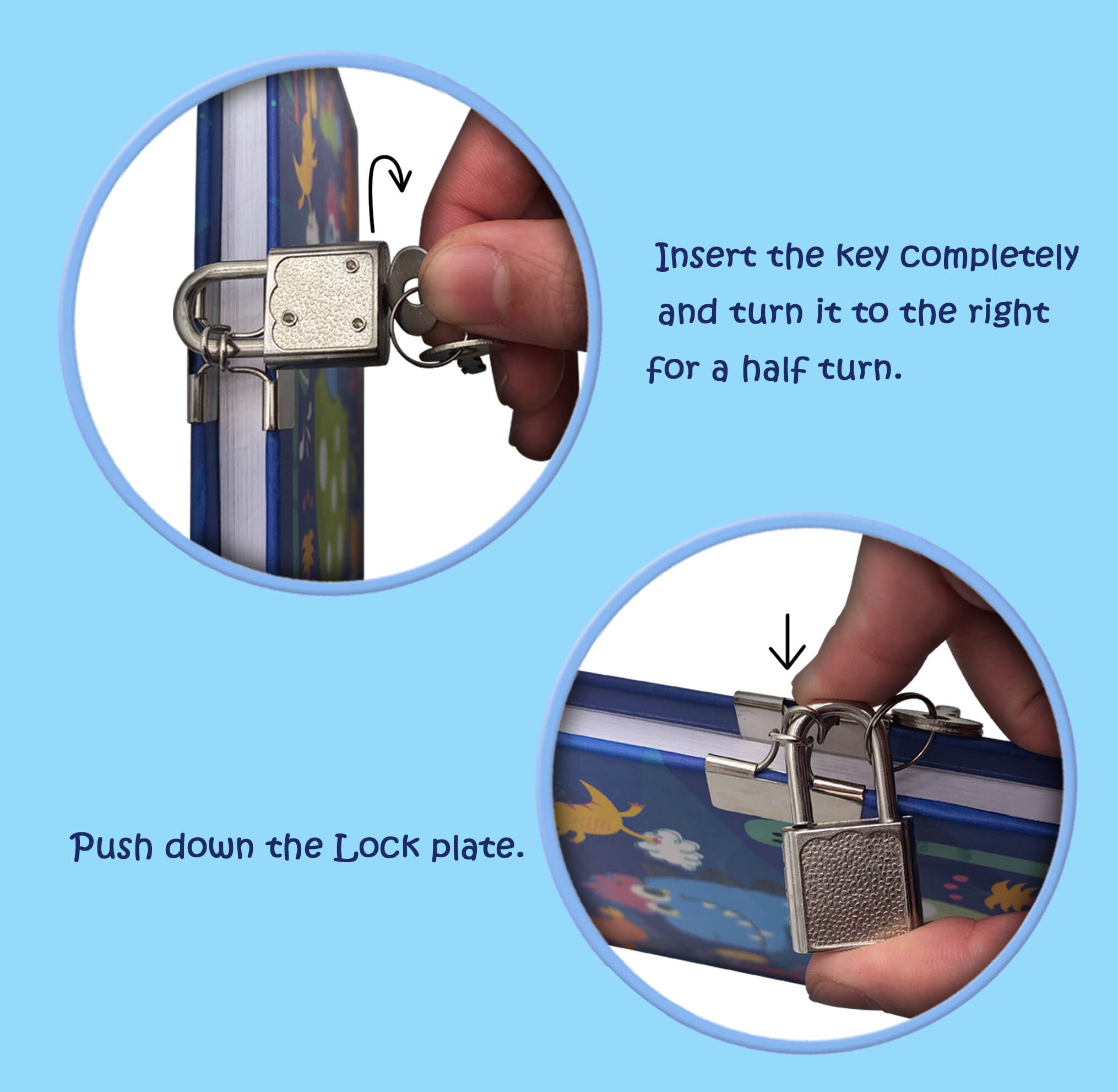 Cute Diary with Lock for Girls and Boys, Dinosaur Shakable Sequin Journal Secret Notebook，Students School Office Supplies