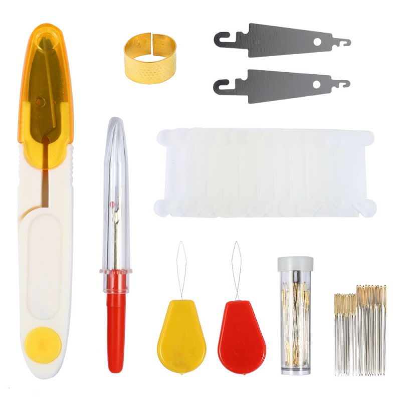 Kit de agujas mágicas para bordar, Kit de aro de aguja para bordado artesanal, herramientas de costura para manualidades