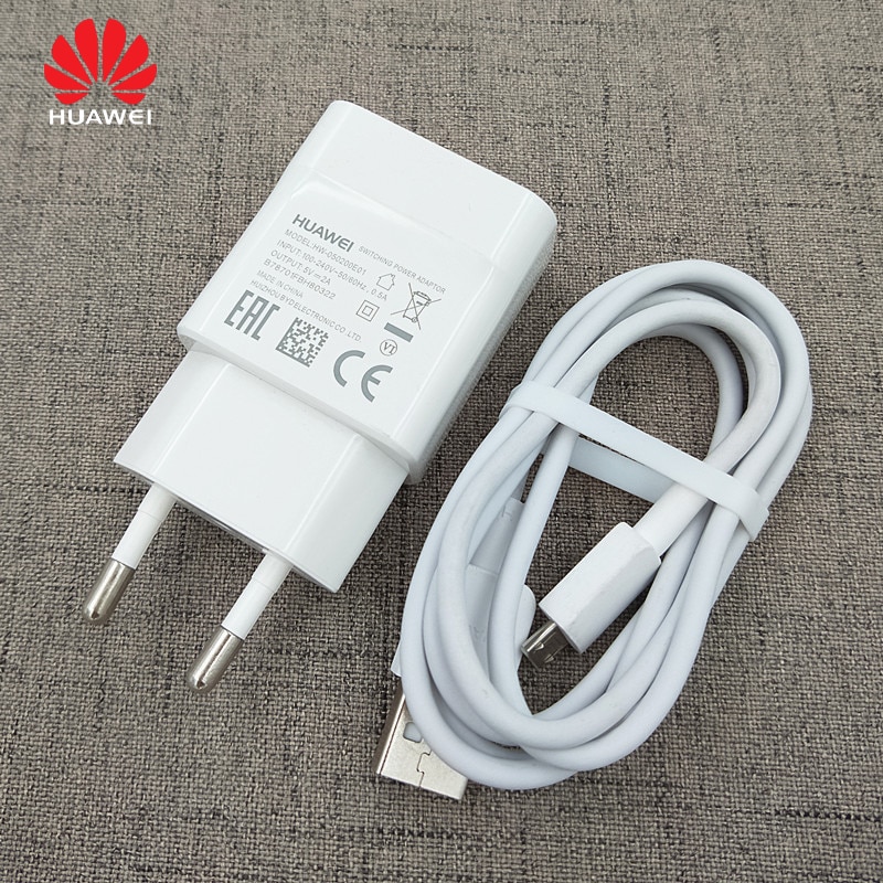 Original huawei usb carregador 5v 2a ue plug 100cm micro cabo usb adaptador de carga para p6 p7 p8 p10 lite p9 lite honra 8x 8c companheiro 8