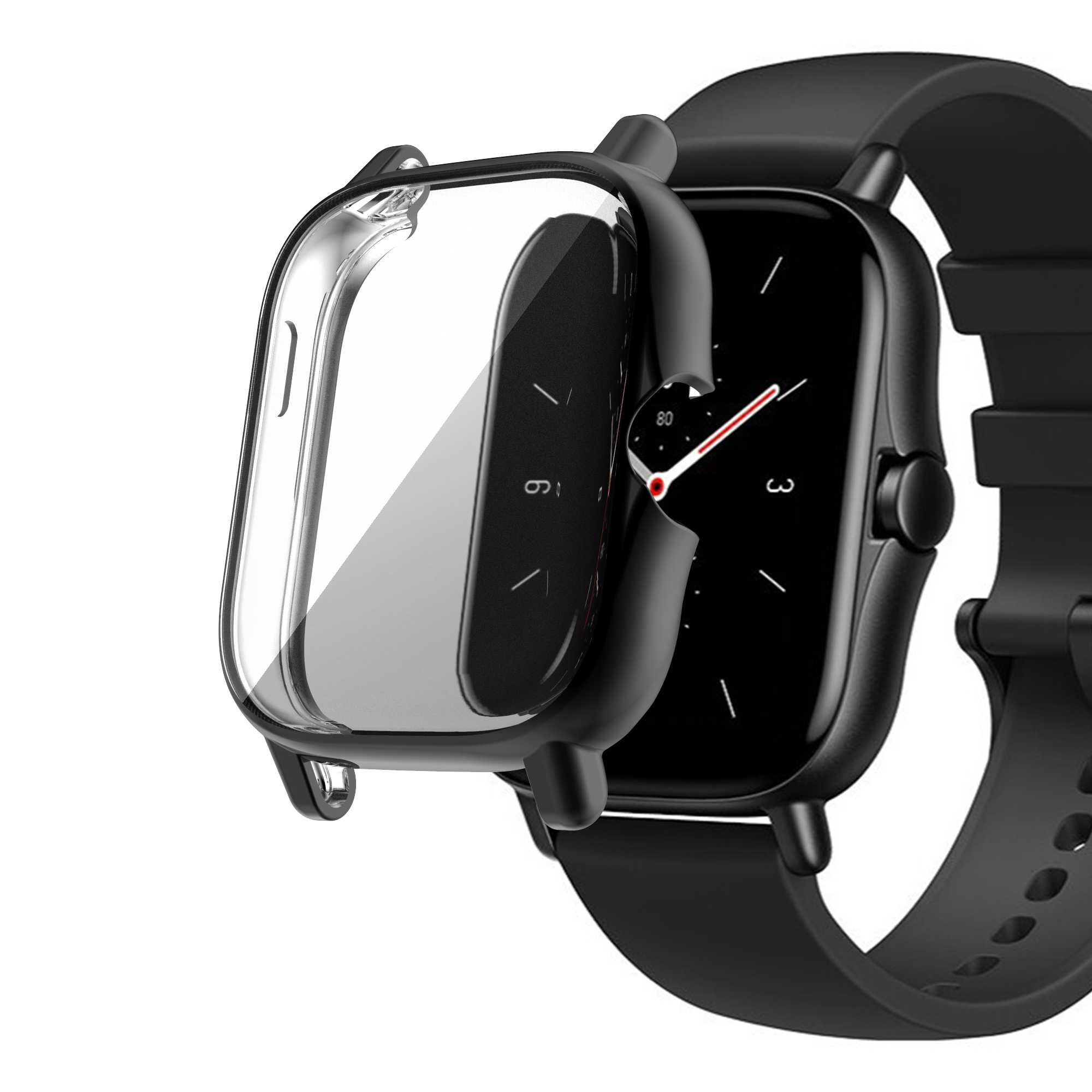 Funda protectora de TPU para Amazfit GTS 2/2e/3/4, funda protectora de pantalla para Huami Amazfit Bip U/GTS 2 Mini, carcasa protectora para reloj