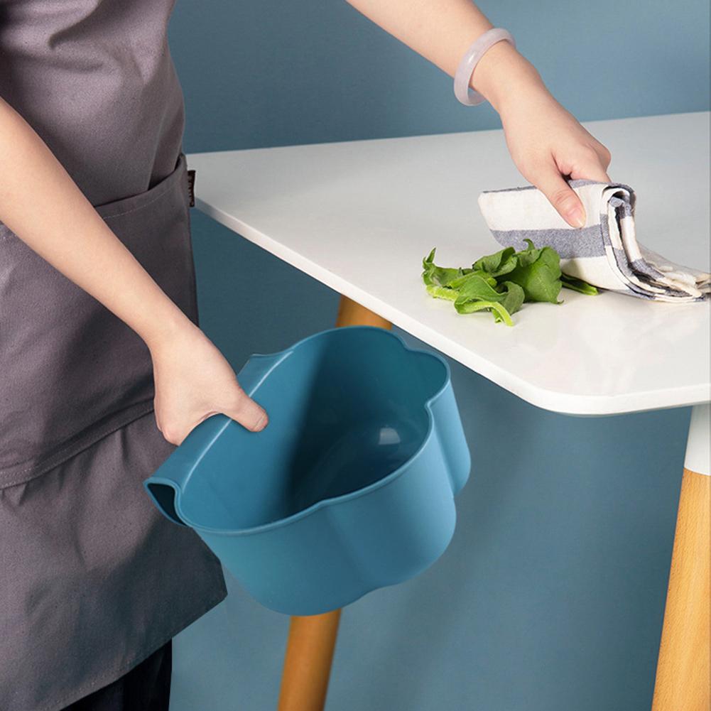 Wall Mounted Hanging Waste Bin Kitchen Cabinet Door Hanging Trash Bin Garbage Car Trash Can Rubbish Container Home Kitchen Tool