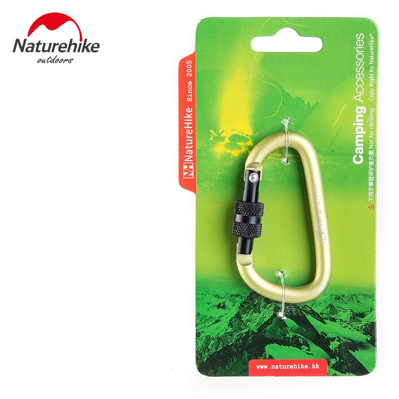 4 Stuks 6Cm Carabiner D-Vorm Gesp Carabiners Outdoor Camping Tent Haken Survival Kits Snelle Hang Clip Snap haak Schroef Poort Gesp