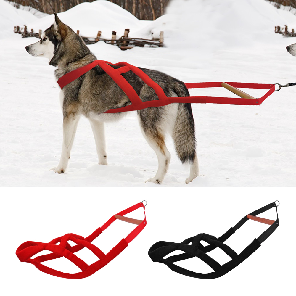 Arnés de trineo para perros medianos y grandes, accesorio suave y duradero, acolchado, para tirar del peso