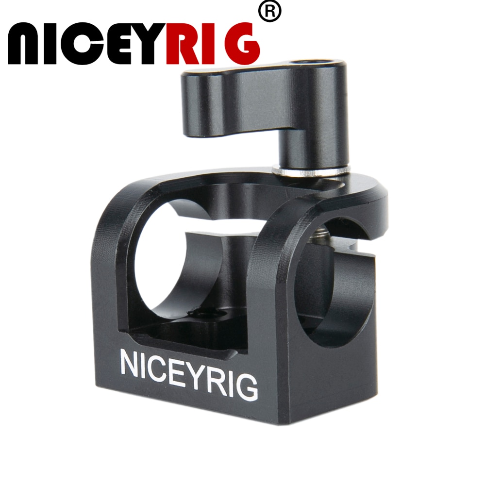 Niceyrig 15mm Stange Klemme EVF Klemme Monitor Montieren Mit 1/4 "-20 Gewinde Löcher Für Kamera KäFeige Anlage minitor LED Licht