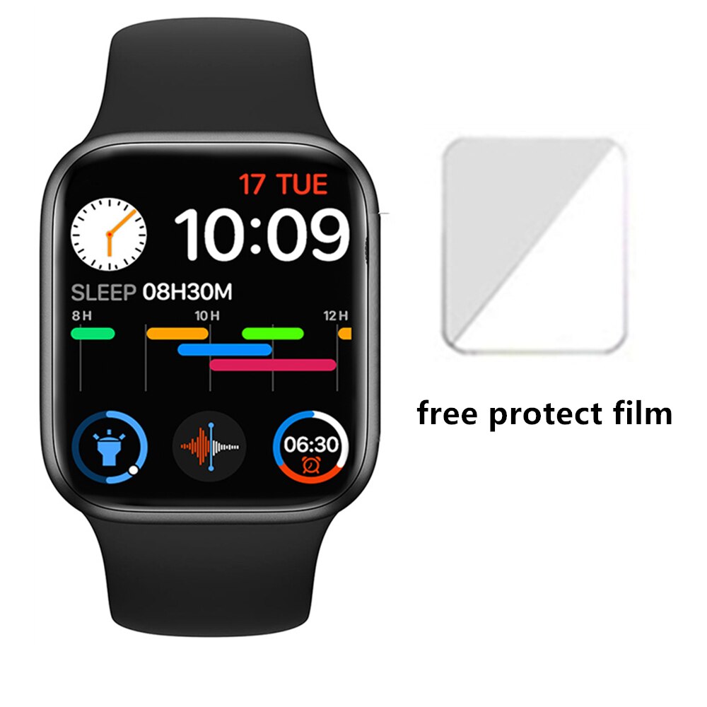 Cobrafly T500 PLUS Smartwatch - 44mm IWO Style - Bluetooth Call - Heart Rate & Fitness Tracker: Black