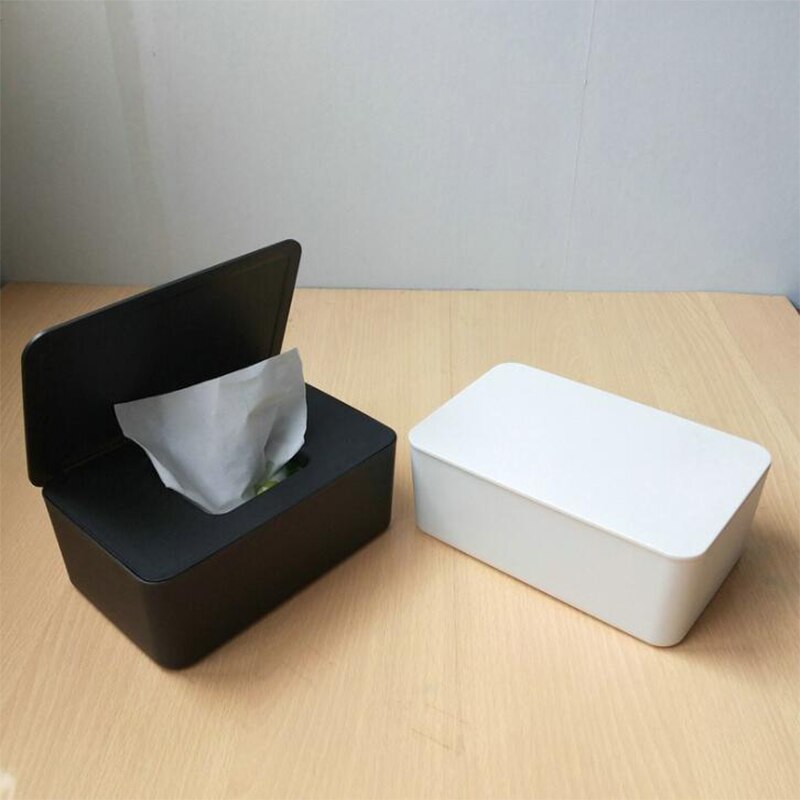 Natte Tissue Doos Desktop Seal Babydoekjes Papier Opbergdoos Dispenser Houder Huishoudelijke Plastic Stofdicht Met Deksel Tissue doos